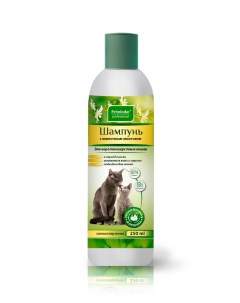 Шампунь с маточным молочком для короткошерстных кошек / 250 мл (Пчелодар)