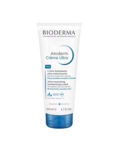 Крем Ультра для увлажнения нормальной и сухой кожи лица и тела Atoderm 200 Bioderma