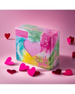 Бомбочка для ванны Радужное сердце с пеной и цветными вставками 130 Laboratory katrin