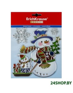 Новогоднее украшение Decor Снеговик с подарками 50884 Erich krause