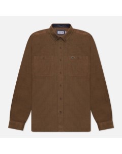 Мужская рубашка Regular Fit Button Down цвет коричневый размер 41 Lacoste