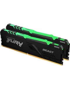 Оперативная память FURY Beast RGB 2x8ГБ DDR4 3200МГц KF432C16BB2AK2/16 Kingston