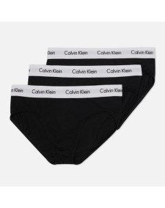 Комплект мужских трусов 3 Pack Hip Brief цвет чёрный размер L Calvin klein underwear