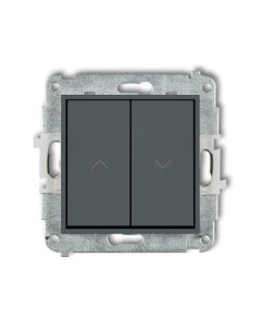 MINI графит мат Выключатель для жалюзи без рамки 28MWP 8 Karlik