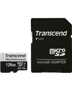 Карта памяти microSDXC 340S 128GB с адаптером Transcend