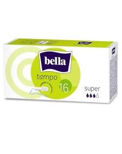 Тампоны без аппликатора Tampo Super 16 Bella