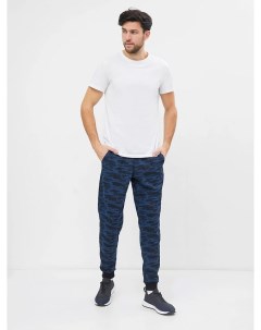 Трикотажные брюки в расцветке синий с потертостями Mark formelle