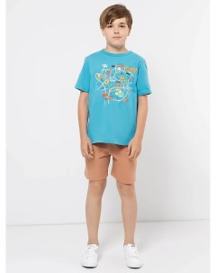 Однотонные шорты бежевого цвета для мальчиков Mark formelle