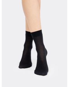 Высокие женские носки из полиамида черного цвета Mark formelle