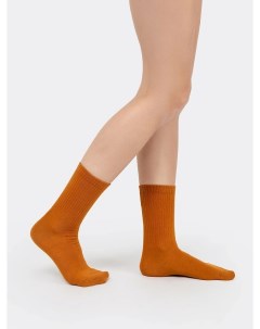 Высокие женские носки в коричневом цвете Mark formelle