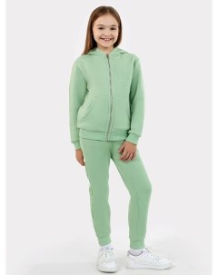 Комплект для девочек жакет брюки в туманно зеленом оттенке Mark formelle