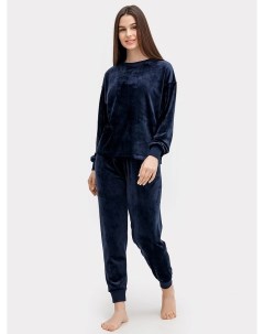 Комплект женский джемпер брюки темно синий Mark formelle