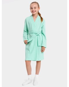 Вафельный халат для девочек в мятно зеленом оттенке Mark formelle
