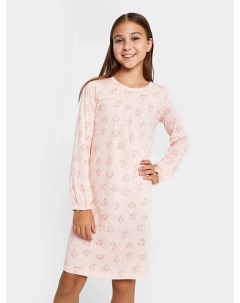 Сорочка ночная для девочек в розовом цвете с принтом зайчики Mark formelle