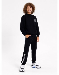 Комплект для мальчиков джемпер брюки в черном цвете с печатью Mark formelle