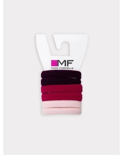 Резинки для волос набор 6 шт в фиолетово розовых цветах Mark formelle