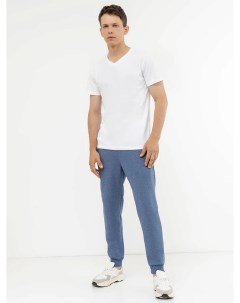 Утепленные мужские брюки в оттенке джинсовый меланж Mark formelle