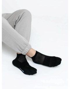 Короткие мужские носки черного цвета с сеткой и антибактериальной обработкой Mark formelle