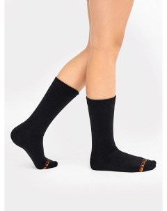 Детские носки термо черного цвета с желтой и красной полосками Mark formelle