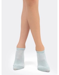 Короткие детские носки светло оливкового цвета с сеткой Mark formelle