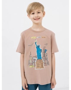 Хлопковая футболка с принтом для мальчиков Mark formelle