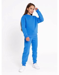 Комплект для девочки свитшот брюки в ярко голубом цвете Mark formelle