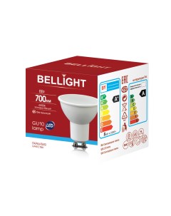 Лампа светодиодная GU10 8Вт 6500К LED Bellight