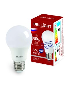 Лампа светодиодная А60 9Вт Е27 4000К LED Bellight