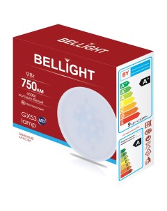 Лампа светодиодная GX53 9Вт 6500К LED Bellight