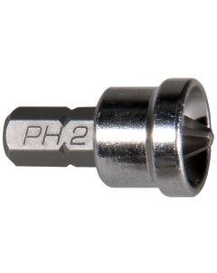 Бита PH 2x25 мм с ограничителем для ГКЛ 2 шт 11460 Сибртех