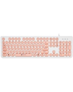 Клавиатура 400MR белый розовый Oklick