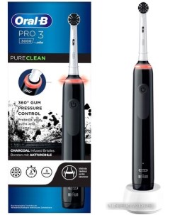Электрическая зубная щетка Pro 3 3000 Pure Clean Black D505 513 3 черный Oral-b