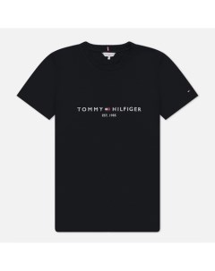 Женская футболка Heritage Hilfiger Crew Neck Regular цвет чёрный размер L Tommy hilfiger