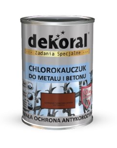 Эмаль хлоркаучуковая Стронг коричневый шоколадный 0 9л Dekoral