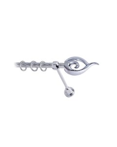 Карниз для штор LmDecor 16мм 1р витой 2,8м ХРОМ /Наутилус 012 Lm decor