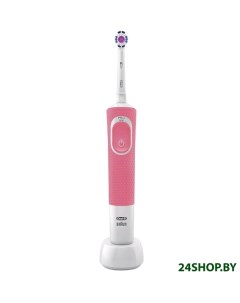 Электрическая зубная щетка Vitality 100 3D White D100 413 1 розовый Oral-b
