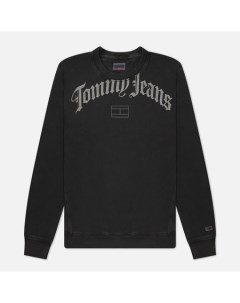 Мужская толстовка Relaxed Grunge Arch Crew Neck цвет чёрный размер L Tommy jeans