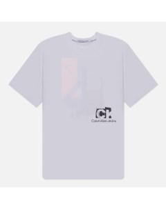 Мужская футболка Connected Layer Landscape цвет белый размер XXL Calvin klein jeans