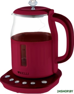 Электрический чайник KL 1373 бордовый Kelli