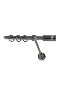 Карниз для штор LmDecor 16мм 1р гладкий 1,8м Антрацит /Имидж 116 Lm decor