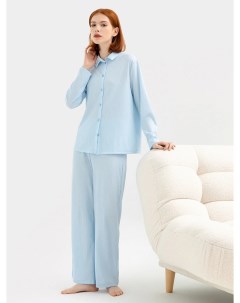 Комплект женский блузка брюки в голубом цвете Mark formelle