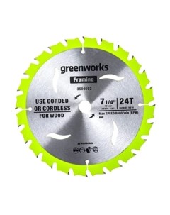 Пильный диск Greenworks