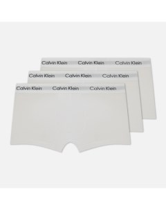 Комплект мужских трусов 3 Pack Low Rise Trunk цвет белый размер L Calvin klein underwear