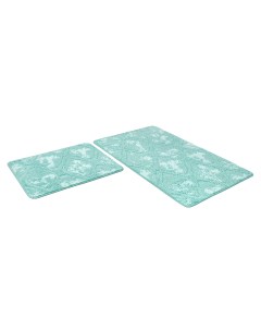 Набор ковриков для ванной комнаты VINTAGE SH V002 50x80 50x50 мятный Shahintex