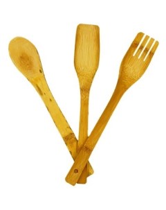 Набор кухонных принадлежностей 3 предмета из бамбука арт 97 661 No brand