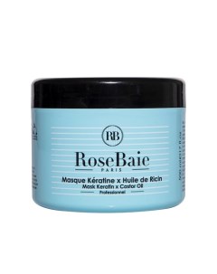 Маска для волос кератиновая с касторовым маслом Masque Keratine X Ricin Rb rosebaie paris