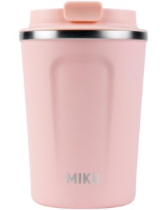 Термокружка 380мл розовый Miku