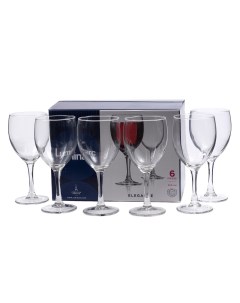 Набор бокалов для вина стеклянных Elegance 6 шт 350 мл арт P2506 Luminarc