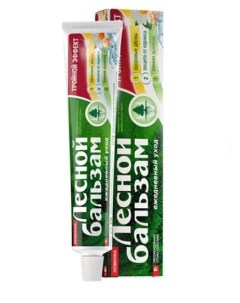 Лечебно профилактическая зубная паста с экстрактом ромашки и маслом облепихи на отваре трав 75 мл Лесной бальзам
