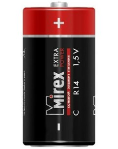 Батарейка солевая R14 C в пленке 2 шт Mirex